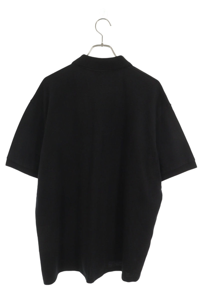 JiyongKim Faded Cotton Polo Shirt Black Size L