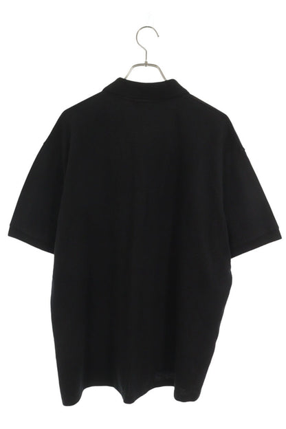JiyongKim Faded Cotton Polo Shirt Black Size L