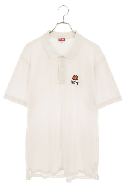 KENZO Logo Embroidered S/S Polo Shirt White Size L