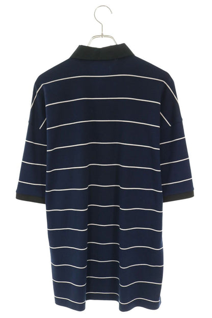 VETEMENTS 26SS NERD FOOTBALL Striped Polo Navy Size XS