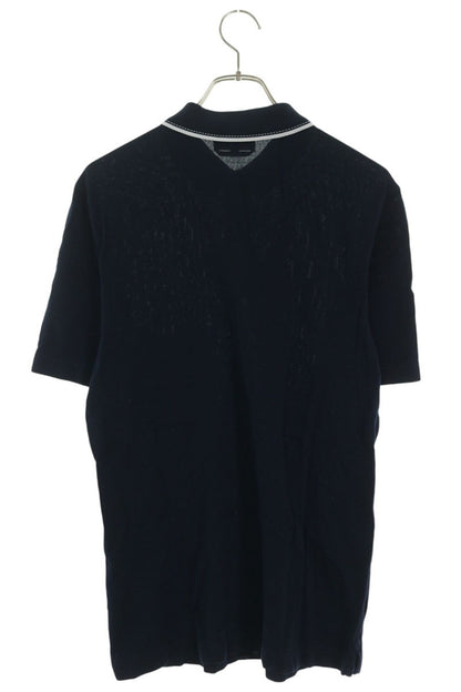HERMES H Logo Embroidered Pocket S/S Polo Navy Size XS