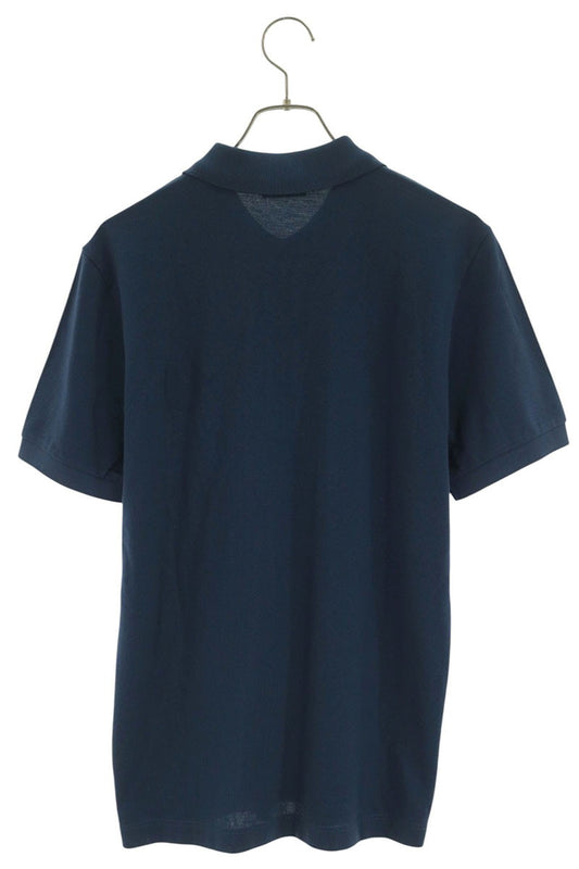 DIOR CD Logo Short Sleeve Cotton Polo Blue Size M