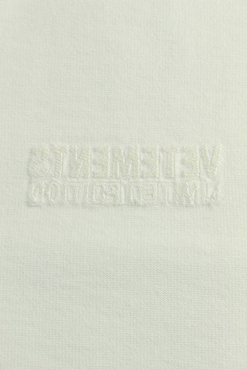 Vetements 23AW WHITE Logo Long Sleeve T-Shirt White Size S