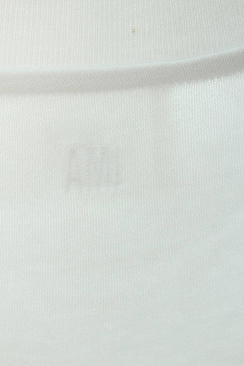 AMI 24AW Embroidered Long Sleeve T-Shirt White Size XL