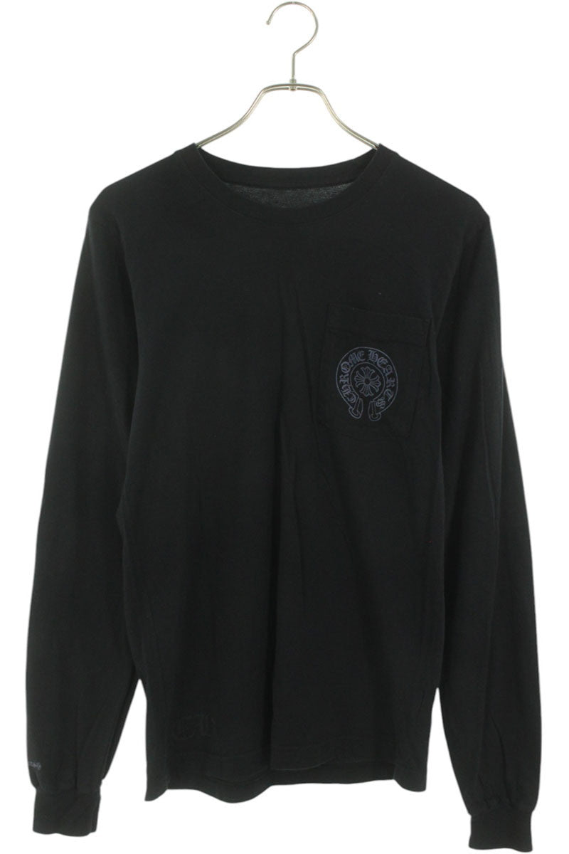 Chrome Hearts Back Horseshoe Print Long Sleeve Tee Size S