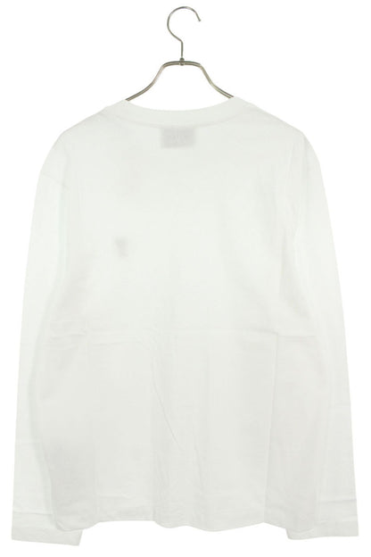 AMI Embroidered Long Sleeve T-Shirt White x Red Size XL