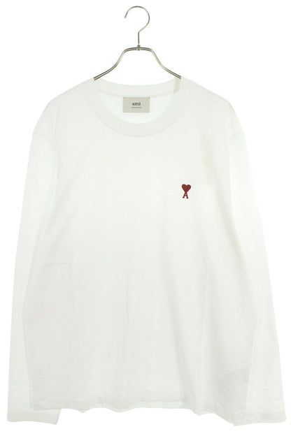 AMI Embroidered Long Sleeve T-Shirt White x Multi Size XXL