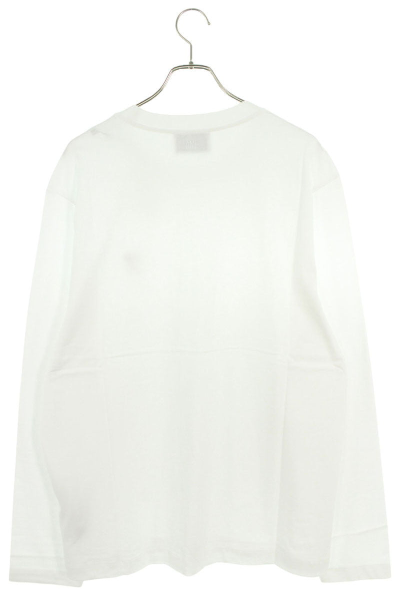 AMI Embroidered Long Sleeve T-Shirt White x Multi Size XXL