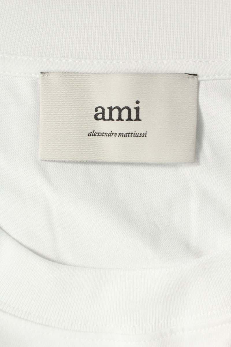 AMI Embroidered Long Sleeve T-Shirt White x Multi Size XXL