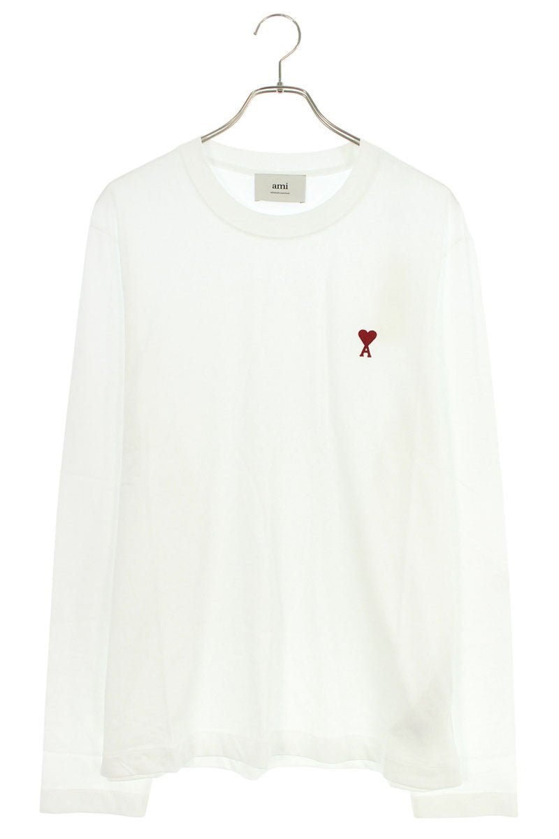 AMI Alexandre Mattiussi Heart A Embroidery Long Sleeve Tee Size L