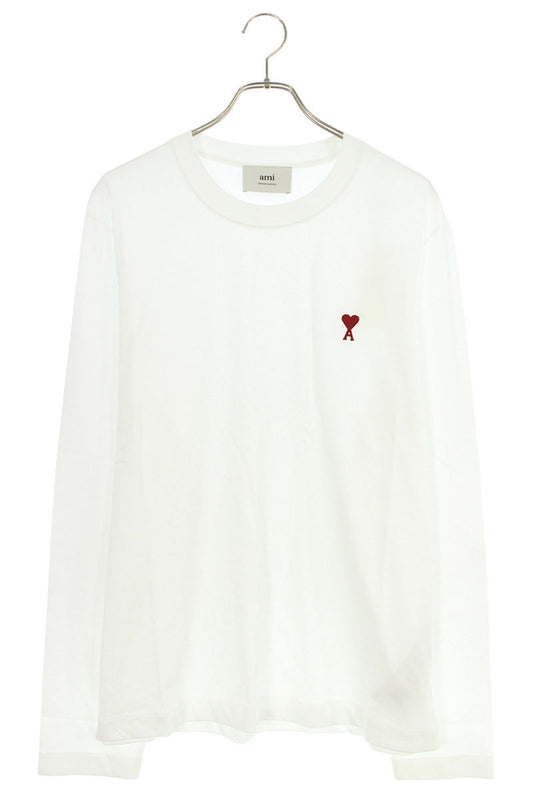 AMI Alexandre Mattiussi Heart A Embroidery Long Sleeve Tee Size L