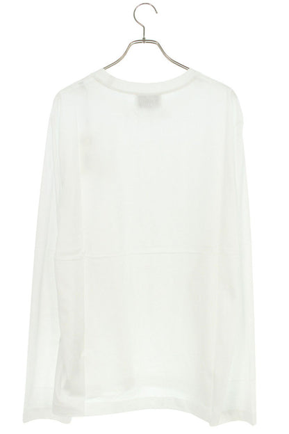 AMI Embroidered Long Sleeve T-Shirt White x Red Size XXL
