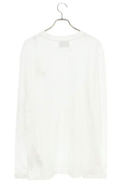 AMI Embroidered Long Sleeve T-Shirt White x Red Size XXL
