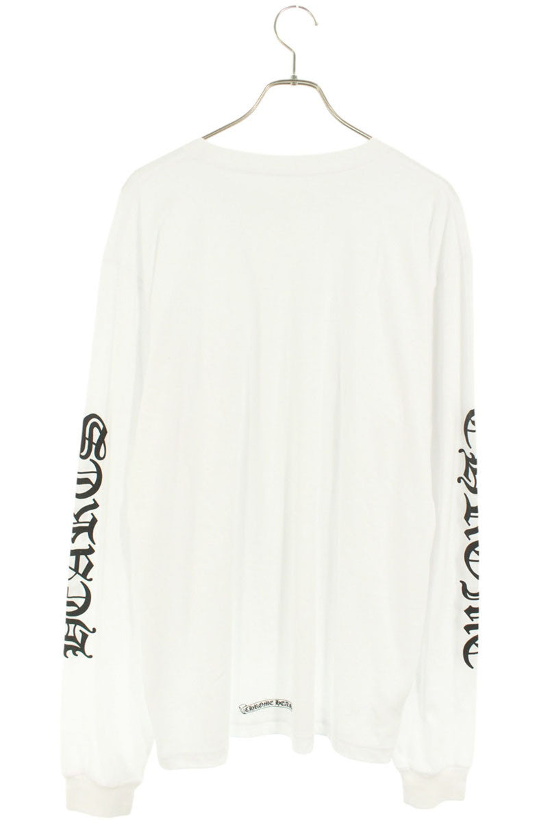 Chrome Hearts Logo Print Long Sleeve T-Shirt White Size XL