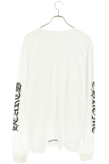 Chrome Hearts Logo Print Long Sleeve T-Shirt White Size XL