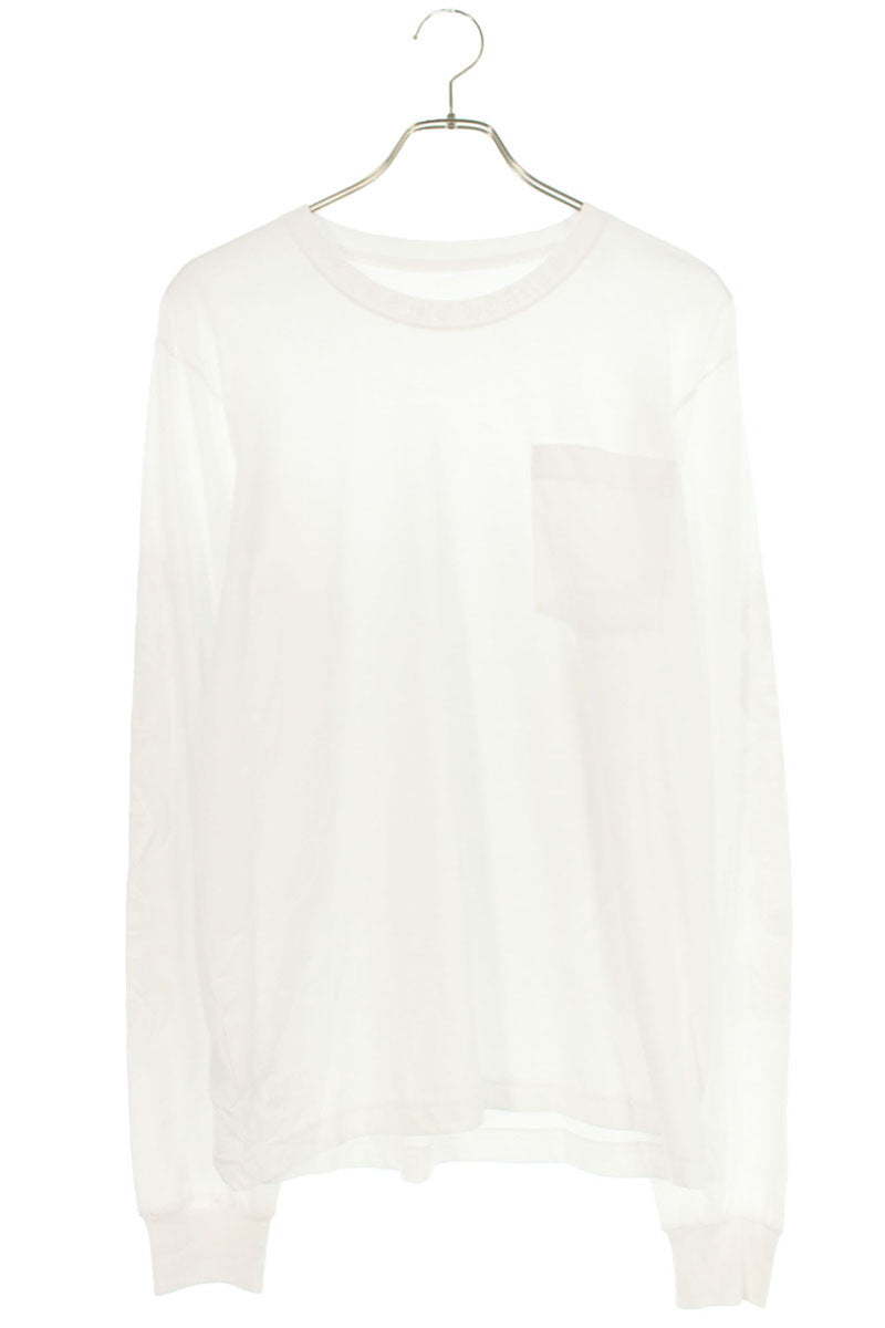 Chrome Hearts Neck Logo Print Long Sleeve Tee White Size M