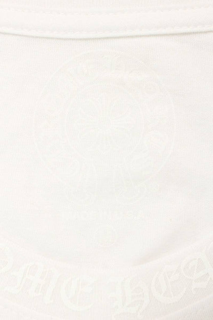 Chrome Hearts Neck Logo Print Long Sleeve Tee White Size M