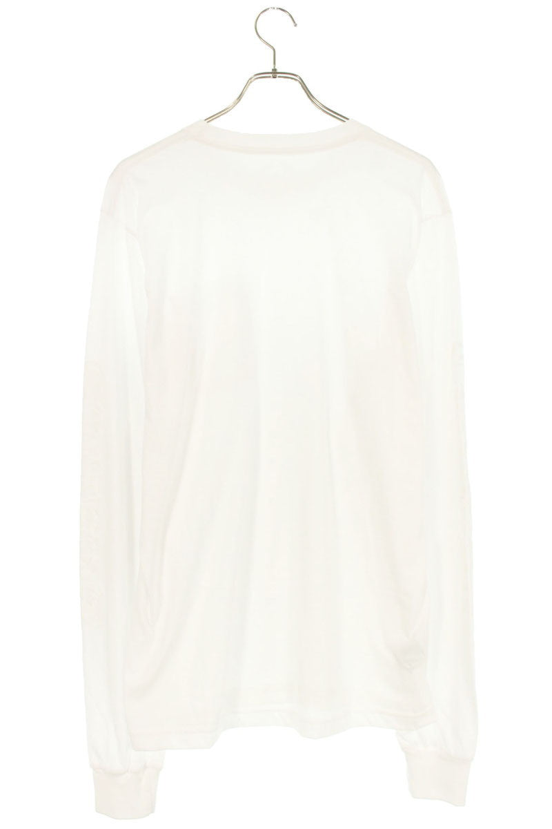 Chrome Hearts Neck Logo Print Long Sleeve Tee White Size L