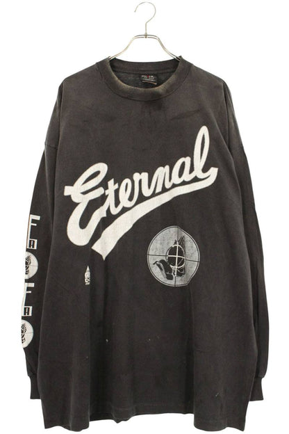 SAINT MICHAEL Vintage Logo Long Sleeve Tee Black Size XXL