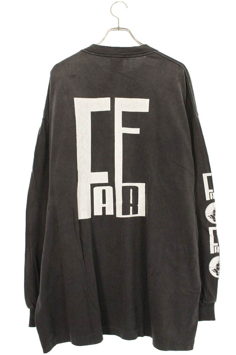 SAINT MICHAEL Vintage Logo Long Sleeve Tee Black Size XXL