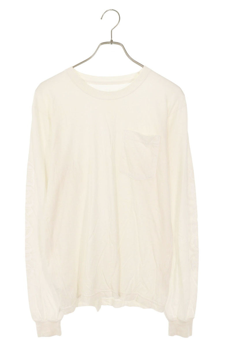 Chrome Hearts Logo Print Long Sleeve Tee White Size M
