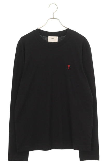 AMI Embroidered Long Sleeve T-Shirt Black Size XL