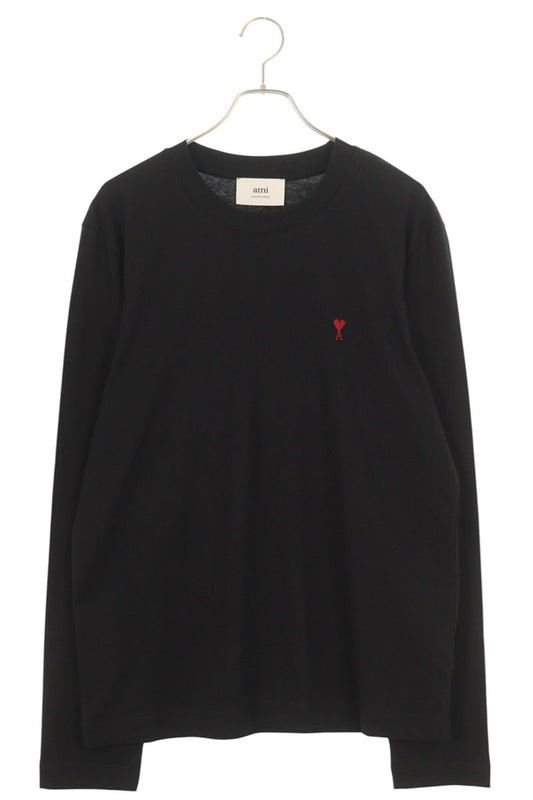 AMI Embroidered Long Sleeve T-Shirt Black Size XL