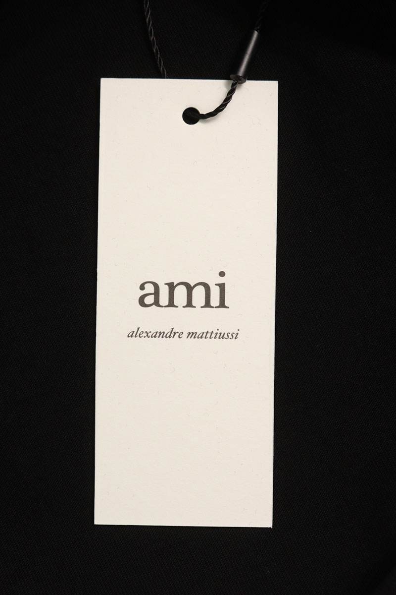 AMI Embroidered Long Sleeve T-Shirt Black Size XL
