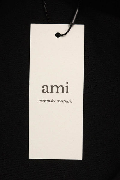 AMI Embroidered Long Sleeve T-Shirt Black Size XL