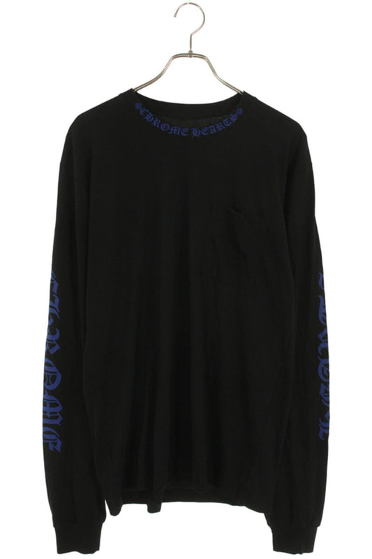Chrome Hearts Neck Logo Print Long Sleeve Tee Size L