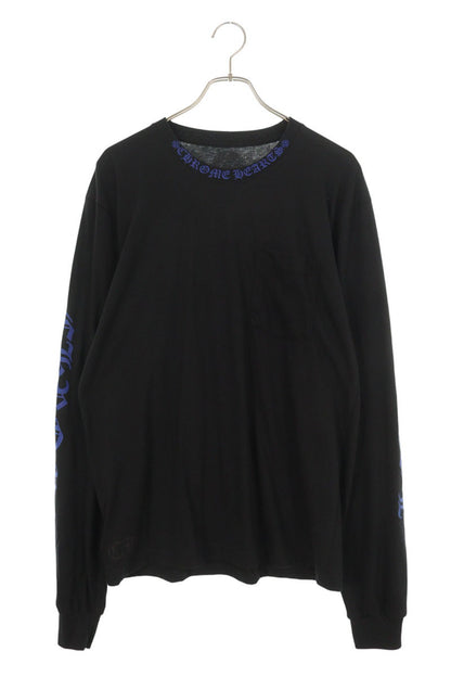 Chrome Hearts Neck Logo Print Long Sleeve Tee Multi Size L