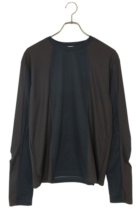 FFF POSTAL SERVICE Diffraction Knit Long Sleeve Top Gray Size M