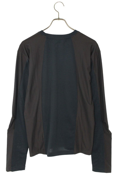 FFF POSTAL SERVICE Diffraction Knit Long Sleeve Top Gray Size M