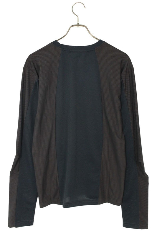 FFF POSTAL SERVICE Diffraction Knit Long Sleeve Top Gray Size M