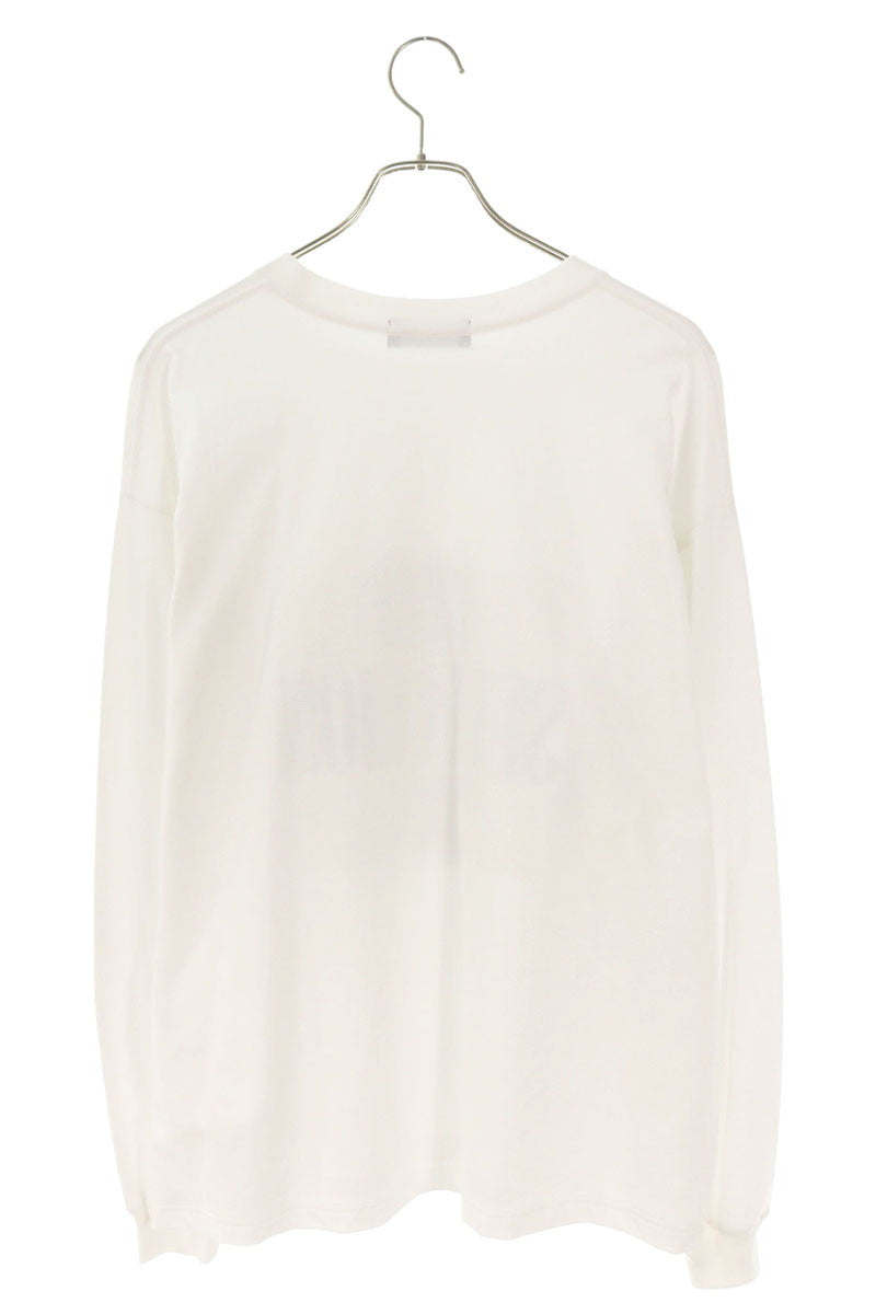 GOD SELECTION XXX Graphic Logo Print Long Sleeve Top White Size L