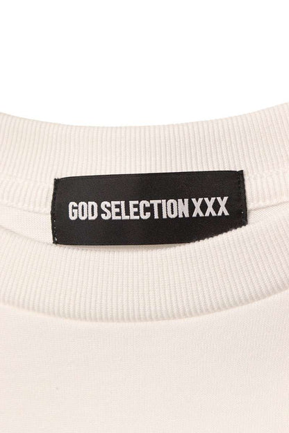 GOD SELECTION XXX Graphic Logo Print Long Sleeve Top White Size L