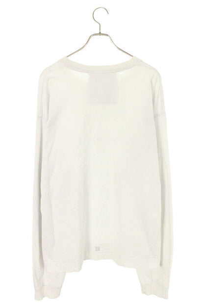 GIVENCHY Logo Print Cotton Long Sleeve Top White Size XL