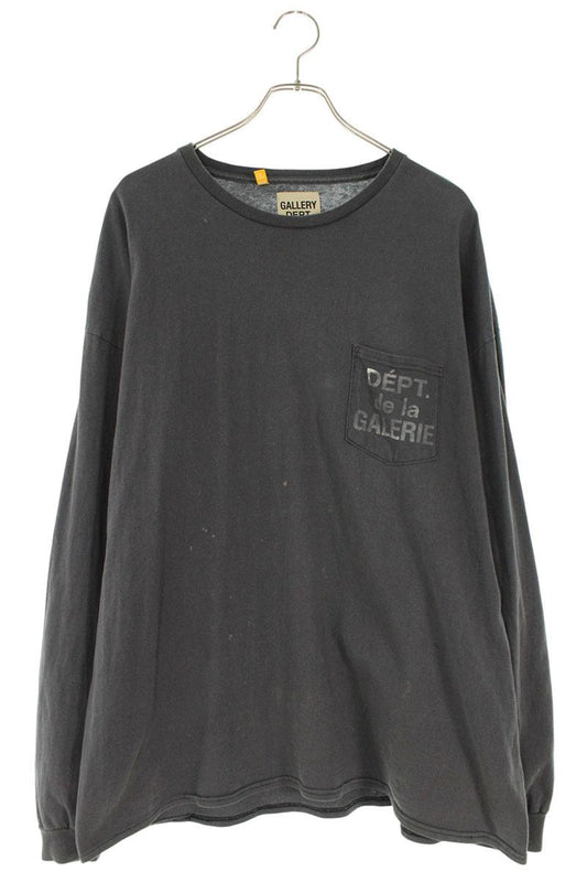 GALLERY DEPT Chest Logo Long Sleeve Tee Gray Size XXL