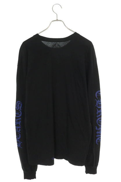 Chrome Hearts Neck Logo Print Long Sleeve Tee Black/Blue Size XL