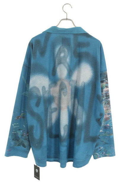 TALKING ABOUT THE ABSTRACTION Transfer Print Pullover Size L