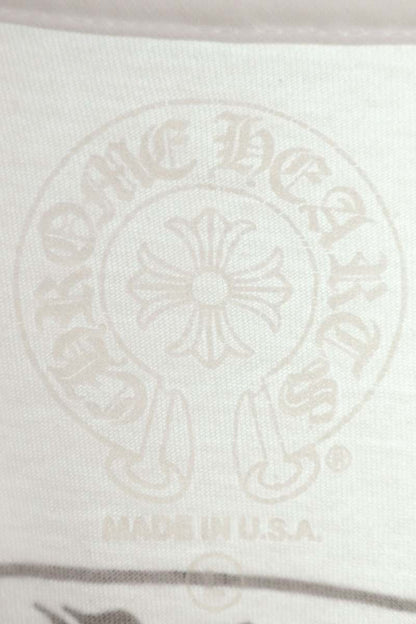 Chrome Hearts Back Scroll Label Long Sleeve Tee White/Black Size L