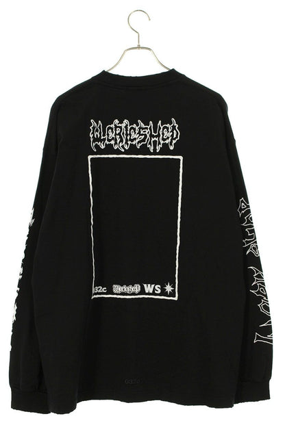 032c ARMOR LONG SLEEVE Graffiti Print Long Sleeve Top Black Size L