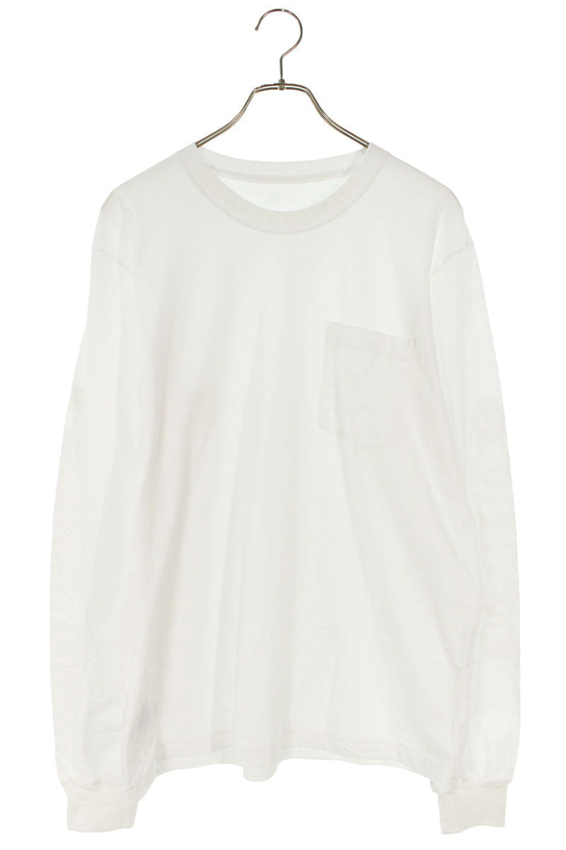 Chrome Hearts Neck Logo Print Long Sleeve Tee White Size L