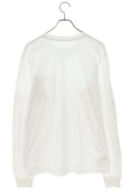 Chrome Hearts Neck Logo Print Long Sleeve Tee White Size L