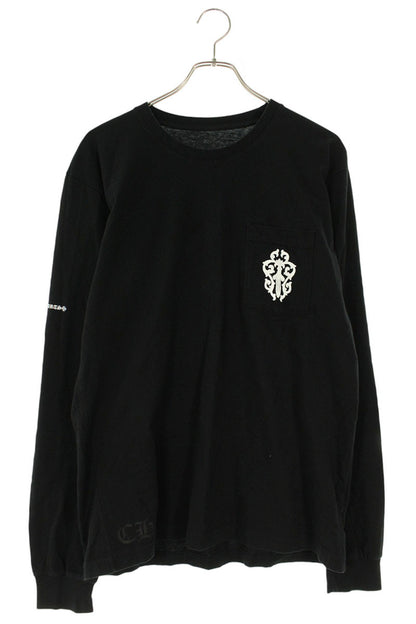 Chrome Hearts Back Dagger Print Long Sleeve Tee Black Size L