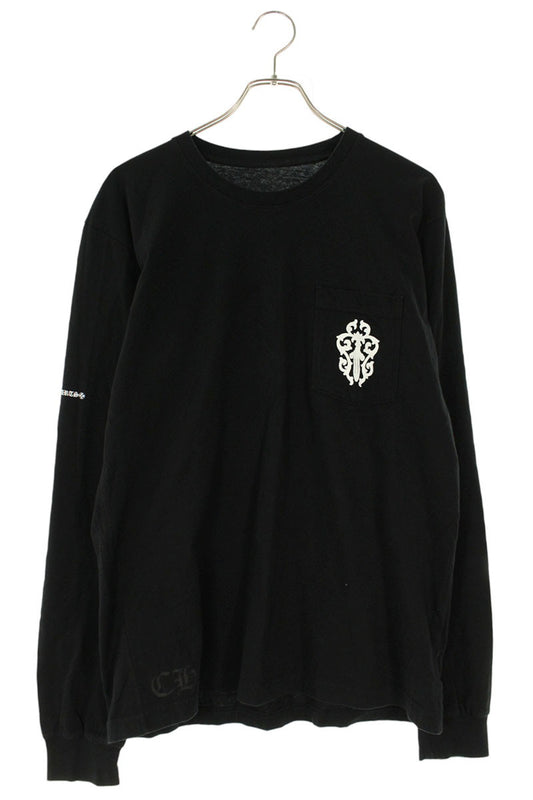 Chrome Hearts Back Dagger Print Long Sleeve Tee Black Size L