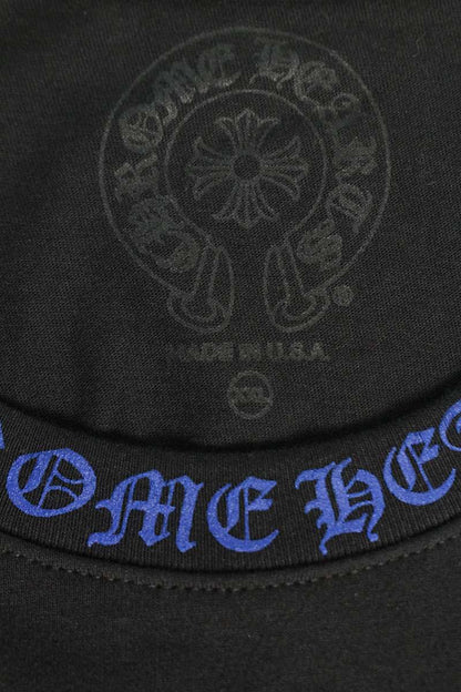 Chrome Hearts Neck Logo Print Long Sleeve Tee Black/Blue Size XXL