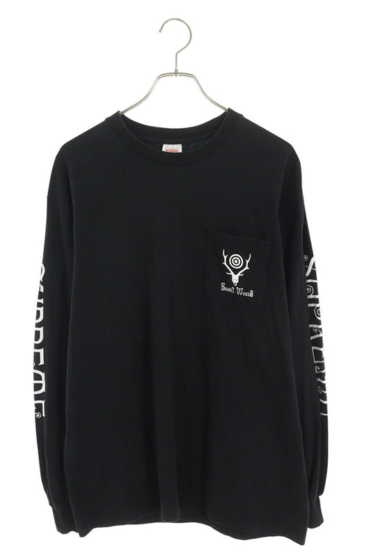 SUPREME 21SS South2West8 Pocket Tee Black Size L