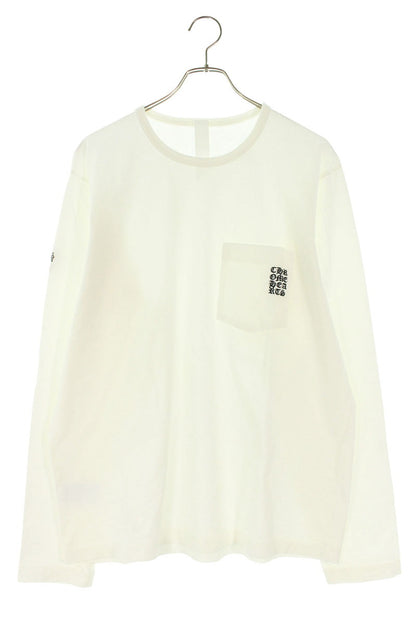 Chrome Hearts Y NOT Logo Embroidered Long Sleeve Tee White Size L