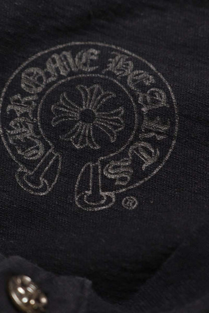 Chrome Hearts Sleeve Cross Patch Henley Long Sleeve Tee Size SM